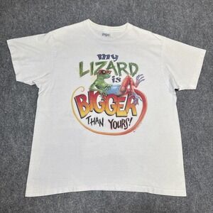 Vintage Caribbean Soul Shirt‎ Mens Sz XL My Liazrd Is Bigger 1997 Single Stitch